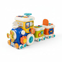 Interactive shape matching toy for kids with colorful pieces for early learning play