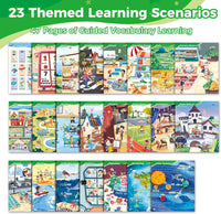 Interactive sound learning book for toddlers with touch activated audio