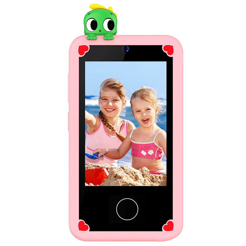 Kids interactive toy phone featuring touchscreen navigation and electronic play activities.