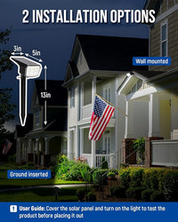 IP65 waterproof solar garden lights suitable for all weather outdoor use