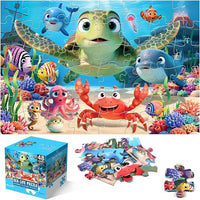 Jumbo Floor Puzzle For Kids Sea Turtle Design