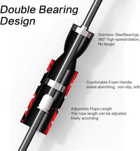 Jump rope for weight loss and endurance training with adjustable weights
