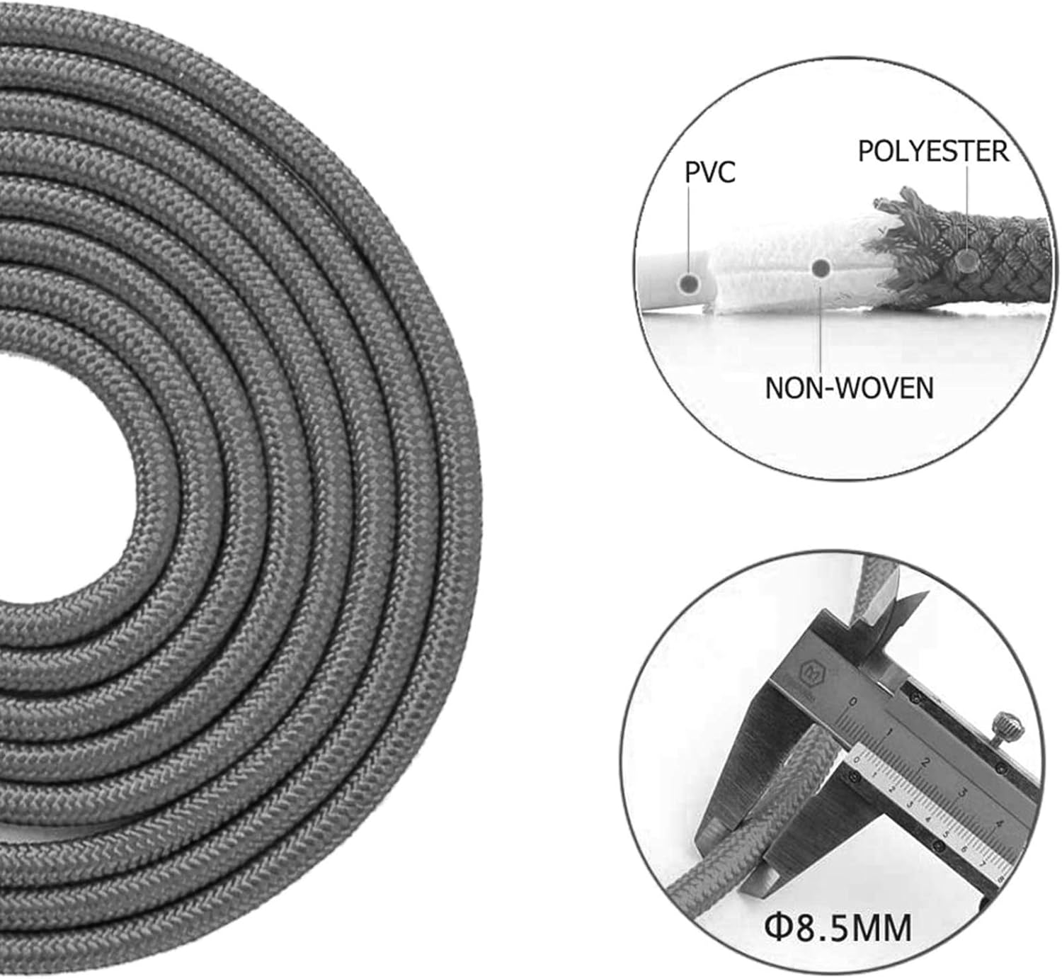 Jump rope with aluminum-style handles for gym workout routines