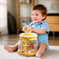 Jumping ball rolling toy for baby sensory activity