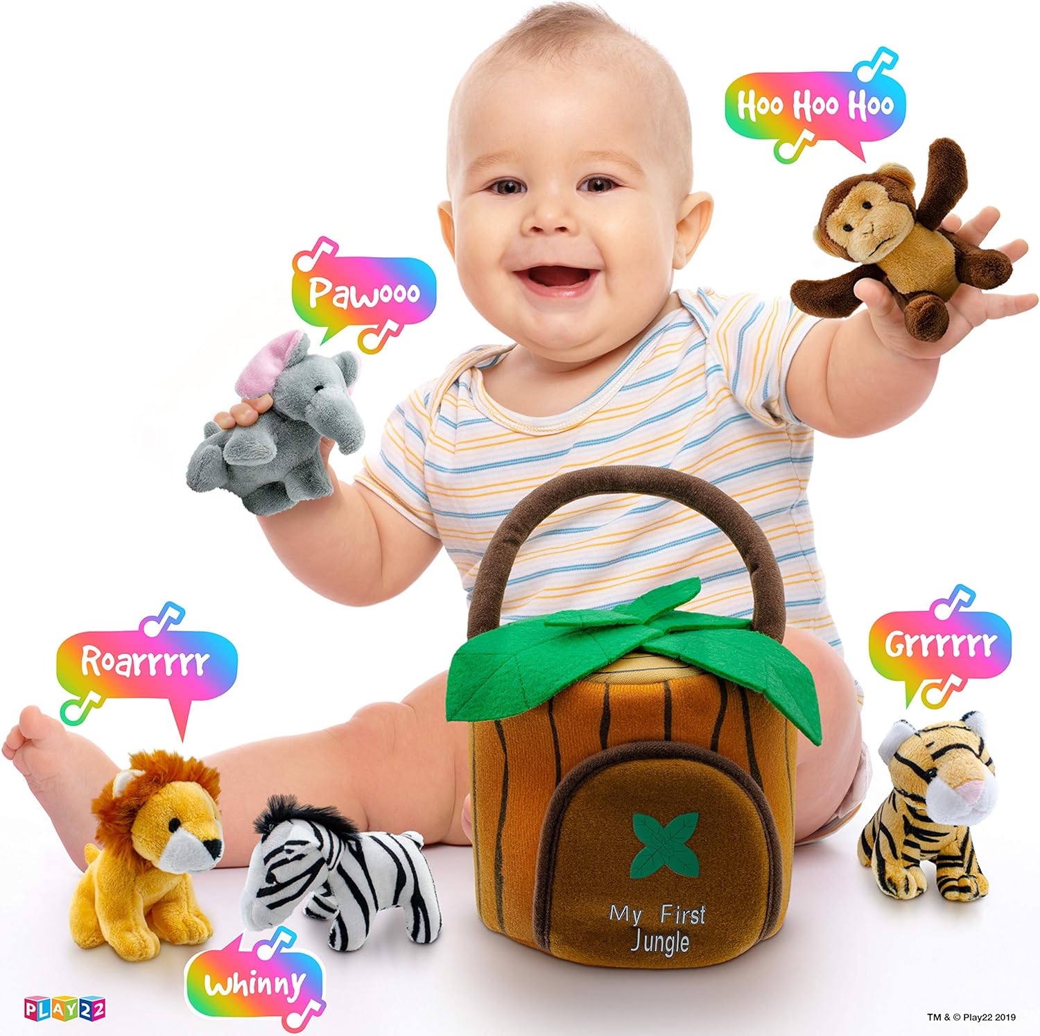 Jungle Animal Carrier Toy Set For Kids