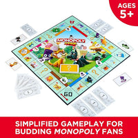 Junior Monopoly game for kids 5 and up, family fun