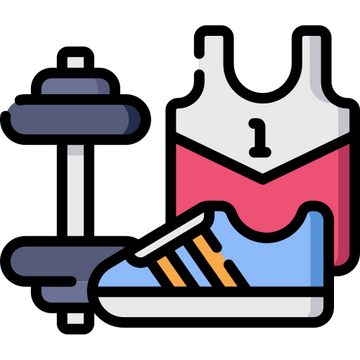 Fitness category icon for exercise accessories and active lifestyle prod