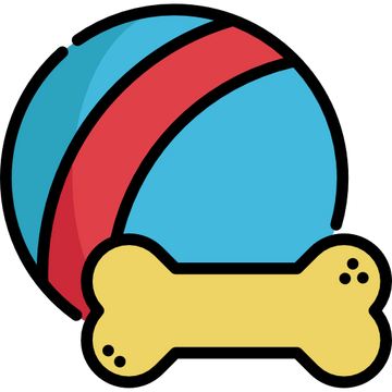Pet toys category icon for playful toys and accessories for pets