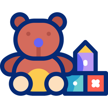 Plush toys category icon for soft toys and stuffed animal products
