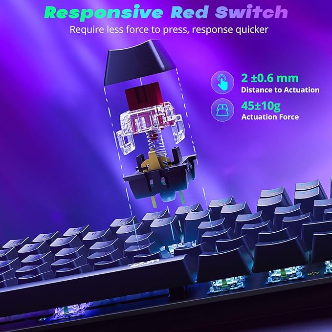 RGB keyboard angled view with colorful lighting
