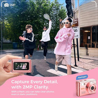 Portable keychain camera attached to bag for travel use