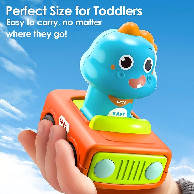 Kids animal dino vehicle toy set for boys and girls