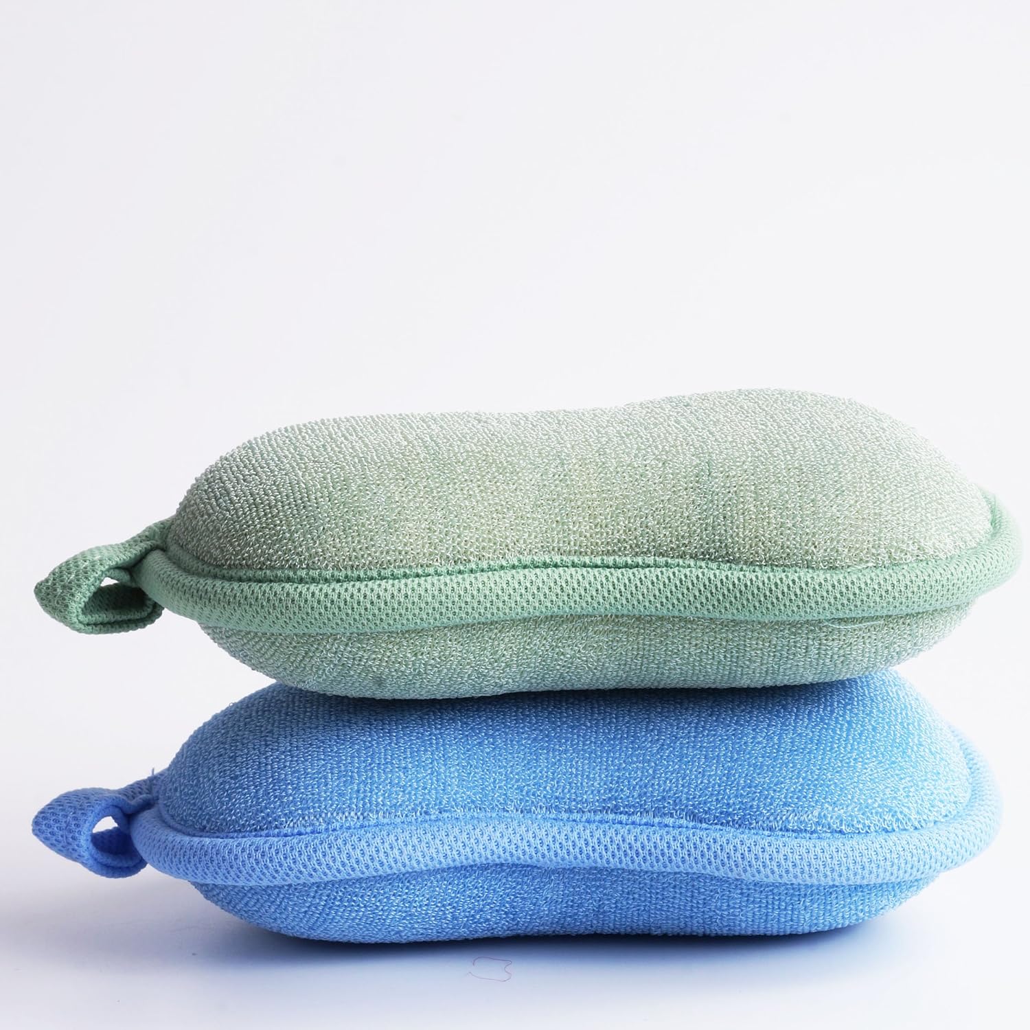 Baby Bath Sponge in Use for Gently Washing Toddler’s Skin