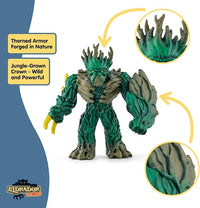 Kids Battle Figurine Toy – Jungle Emperor 6” Action Figure with Movable Arms and Shield