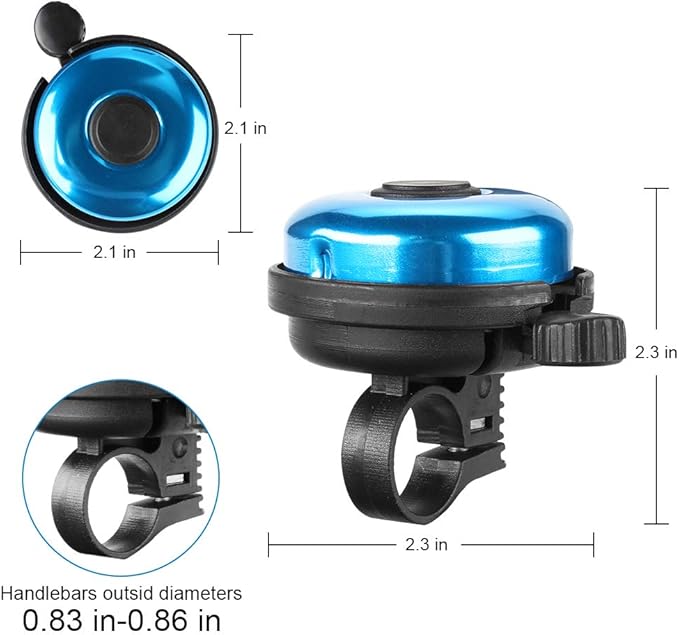 Bike bell for kids with clear ringing sound and easy use