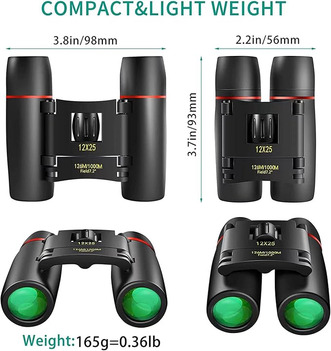 Lightweight binoculars for kids and beginners