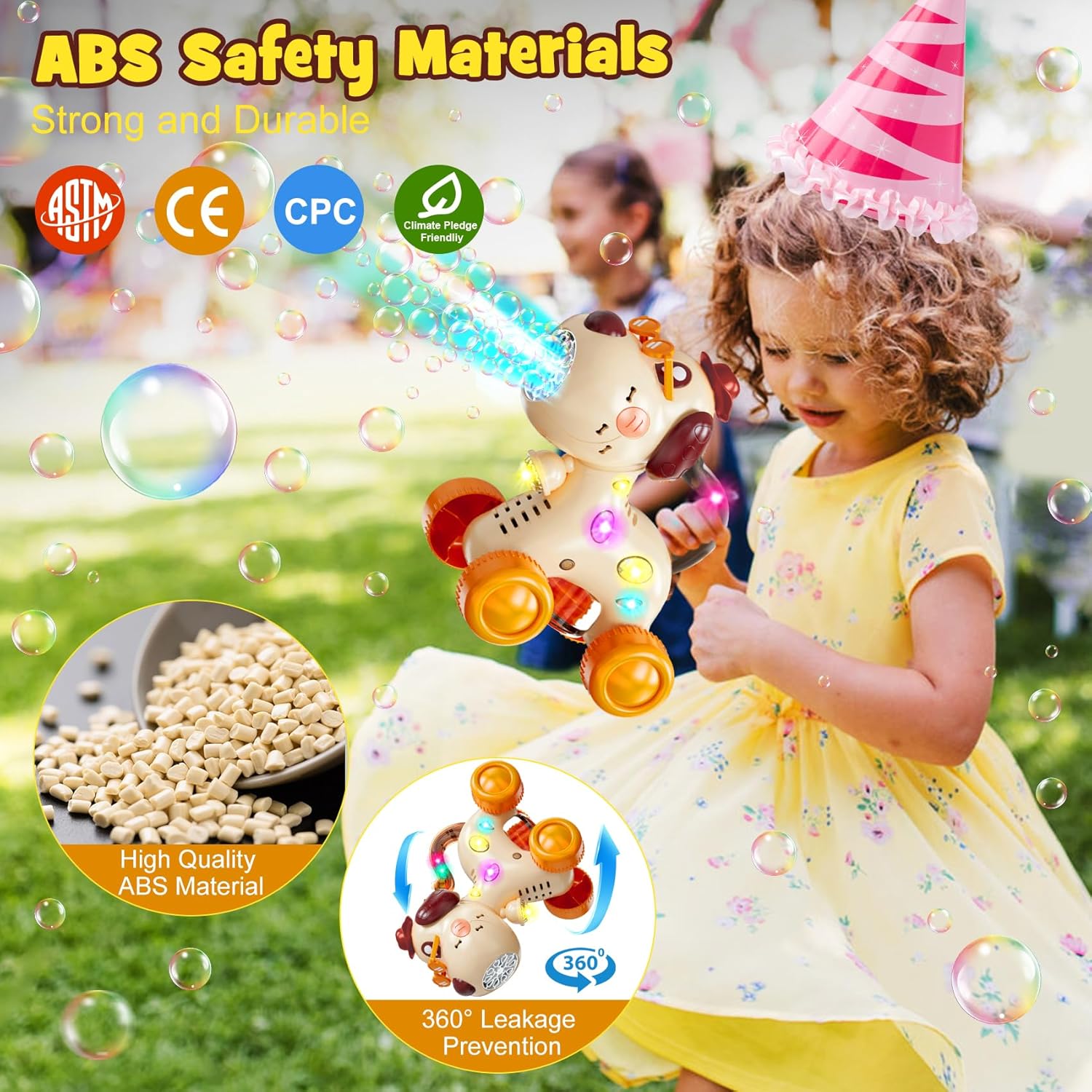 Kids bubble blower outdoor toy fun