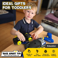 kids construction car toy set with 26 pieces