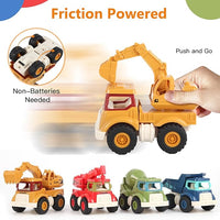 Kids construction vehicle toys colorful truck set