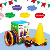 Kids coordination outdoor games ring toss