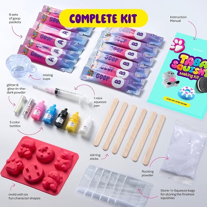 Kids craft squishy kit with soft toy designs