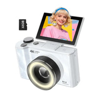 Kids digital camera with 180 degree flip screen for selfies
