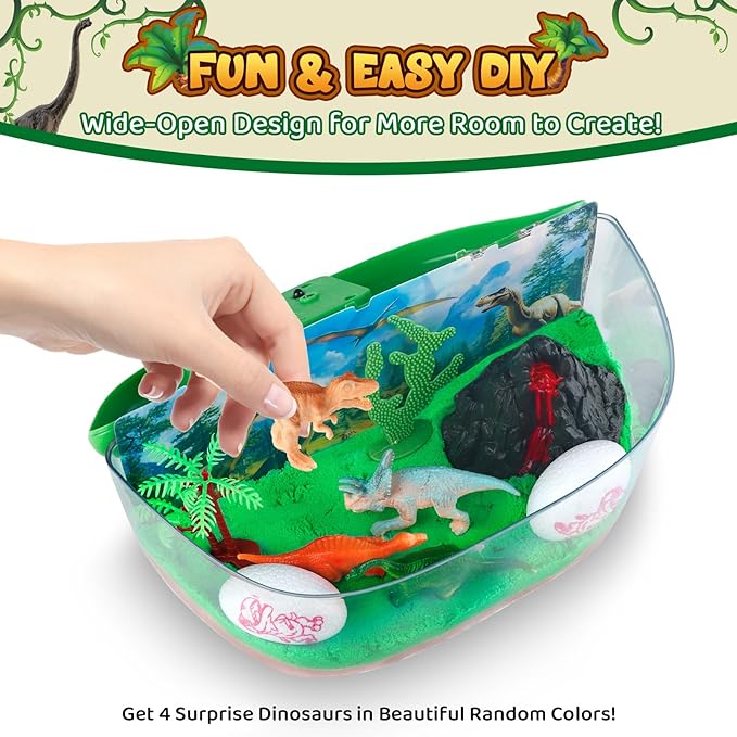 Kids dinosaur arts and crafts kit for creative play