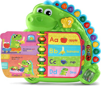 Green dinosaur picture book for kids early learning and reading