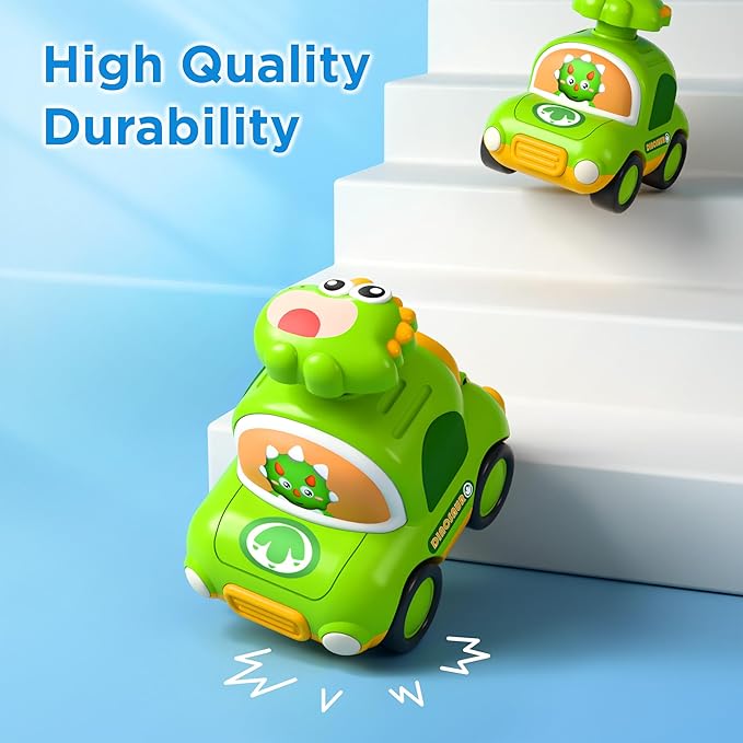 kids dinosaur vehicle toy set for boys and girls