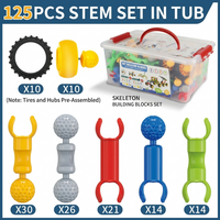 kids diy assembly toy set for building shapes and structures