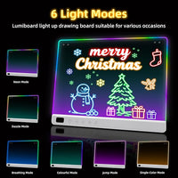 Kids DIY LED Art Toy Luminous Writing Board