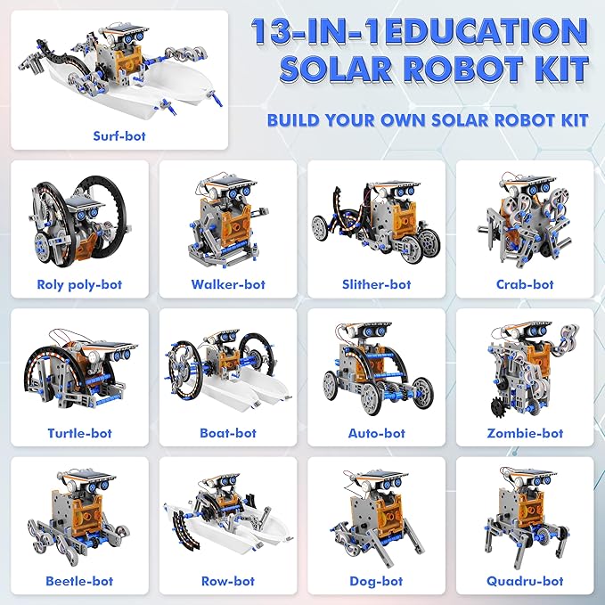 Kids DIY robotics kit solar powered educational toy