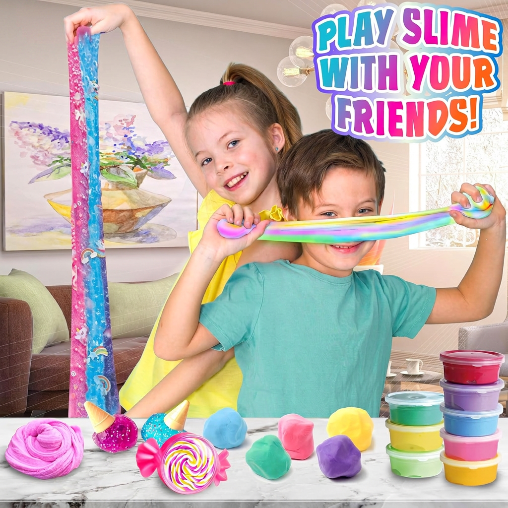 DIY slime making activity set for kids creative play