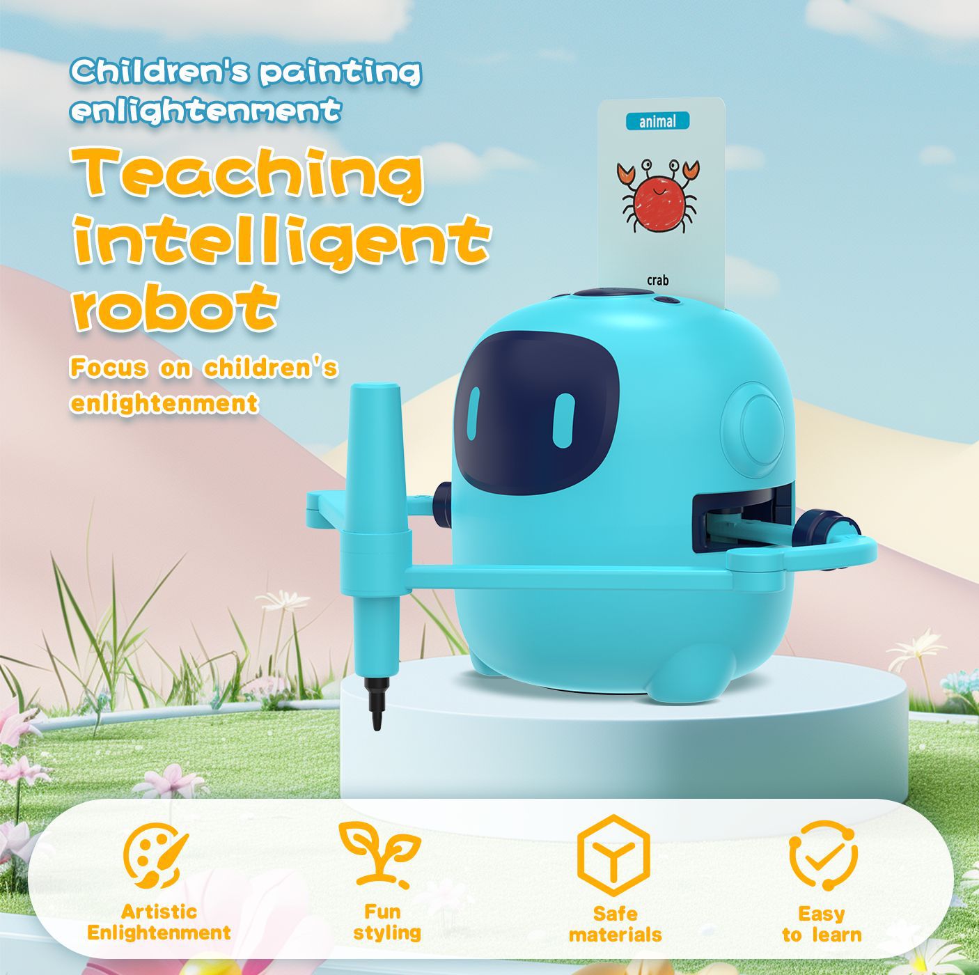 kids educational drawing machine toy for creative learning and sketching

