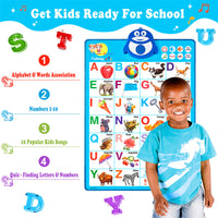 Kids educational wall chart learning toy for preschool