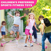 Kids fitness skip ball jumping game