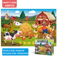 Kids Floor Puzzle 48 Piece Jumbo Jigsaw Puzzle