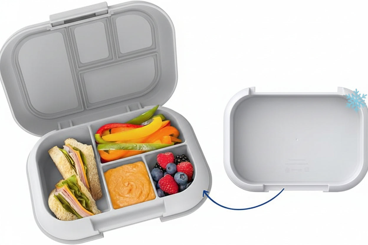 Kids four compartment lunch box for organized meals