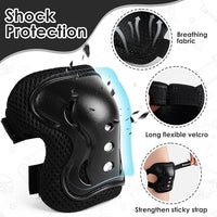 Inline Skating Protective Pads for Kids – Knee, Elbow, and Wrist Protection