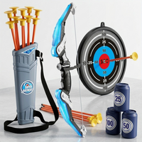 LED outdoor activity toy set with suction play pieces