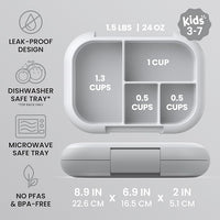 Multi-section lunch box for separating different foods