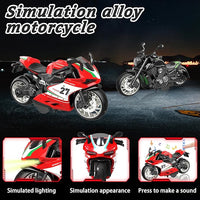 kids motorcycle racing toy set 4 pack friction bikes
