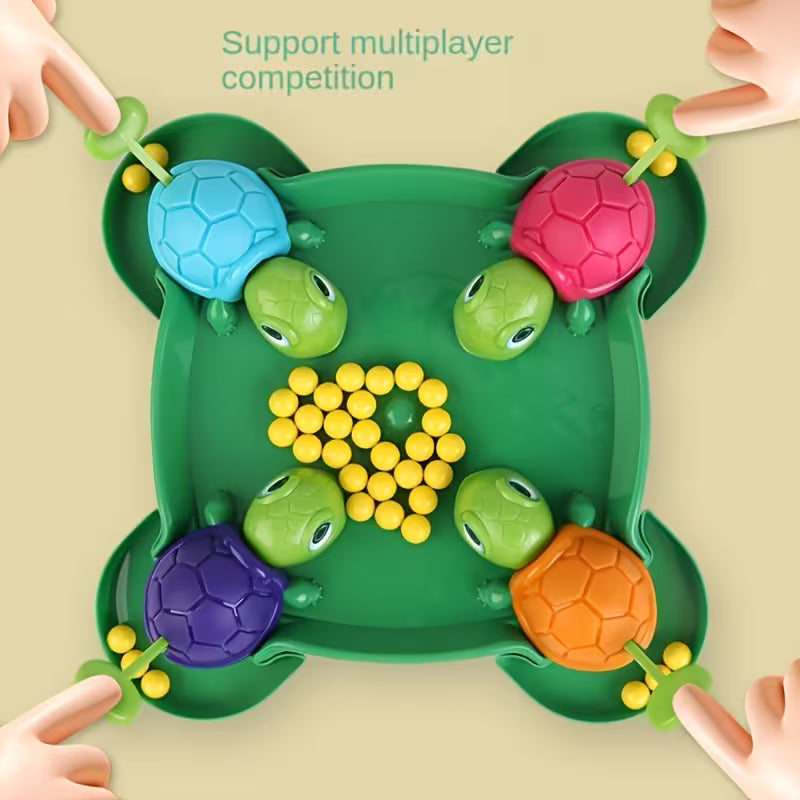 Kids multiplayer turtle board game for parent-child interaction