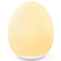 kids night light silicone egg lamp with soft glow for nursery