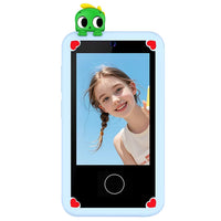 Rechargeable kids phone toy featuring a touchscreen display and built-in camera for interactive play.