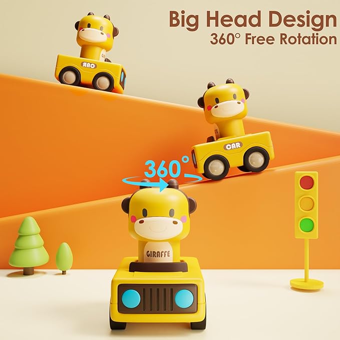kids press and go vehicle toy set for boys and girls