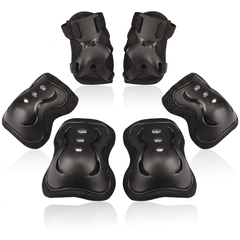 Complete Kids Protective Gear Set – Knee Pads, Elbow Pads, and Wrist Guards