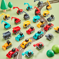 Kids pull back cars and trucks toy set with 24 pieces