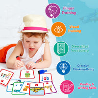 Kids reading and writing learning cards educational toy