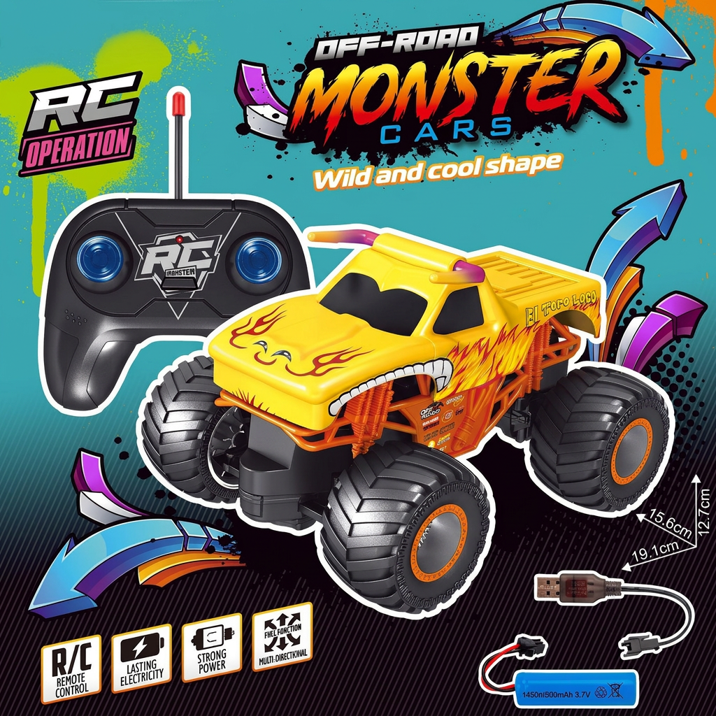 Kids remote control 4WD car for outdoor play